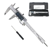 6 inch 0 150mm lcd display electronic digital vernier caliper stainless steel caliper micrometer measuring tool