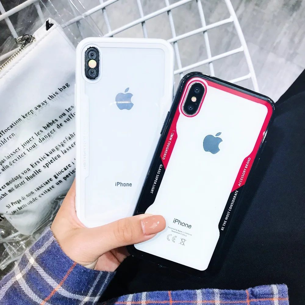 Роскошный Ультратонкий чехол для iphone X XS Жесткий Чехол задней панели из
