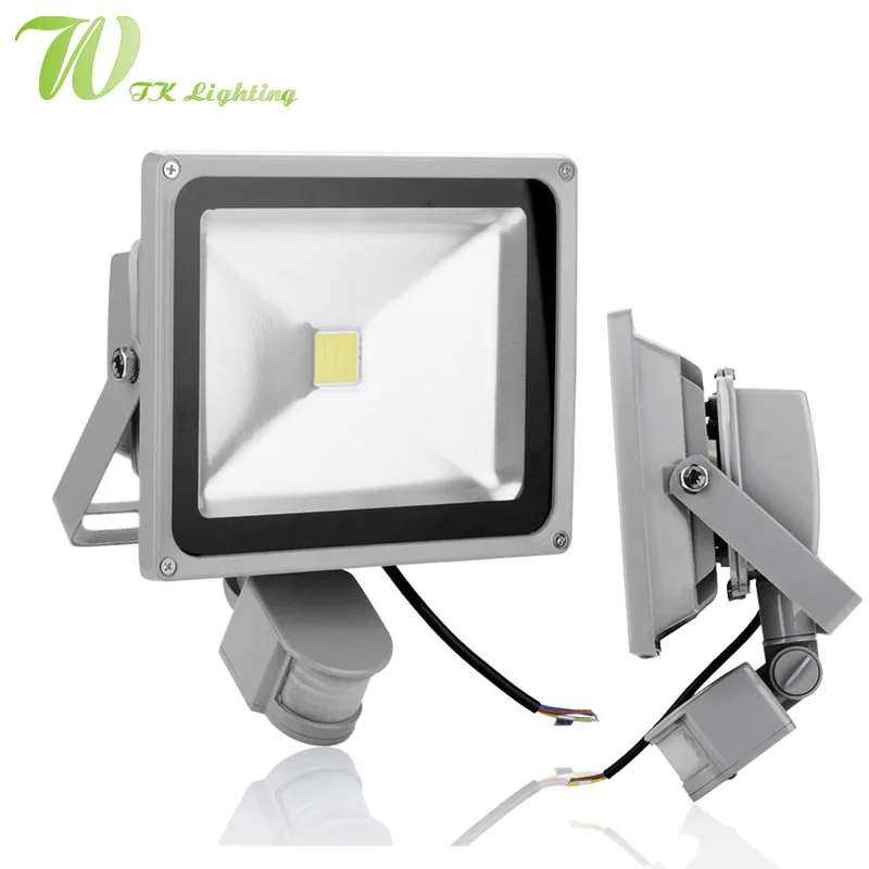 LED PIR Motion Sensor Floodlight 10 Вт 20 30 50 СВЕТОДИОДНЫЕ Лампы 85-265 В Индукции Наружного
