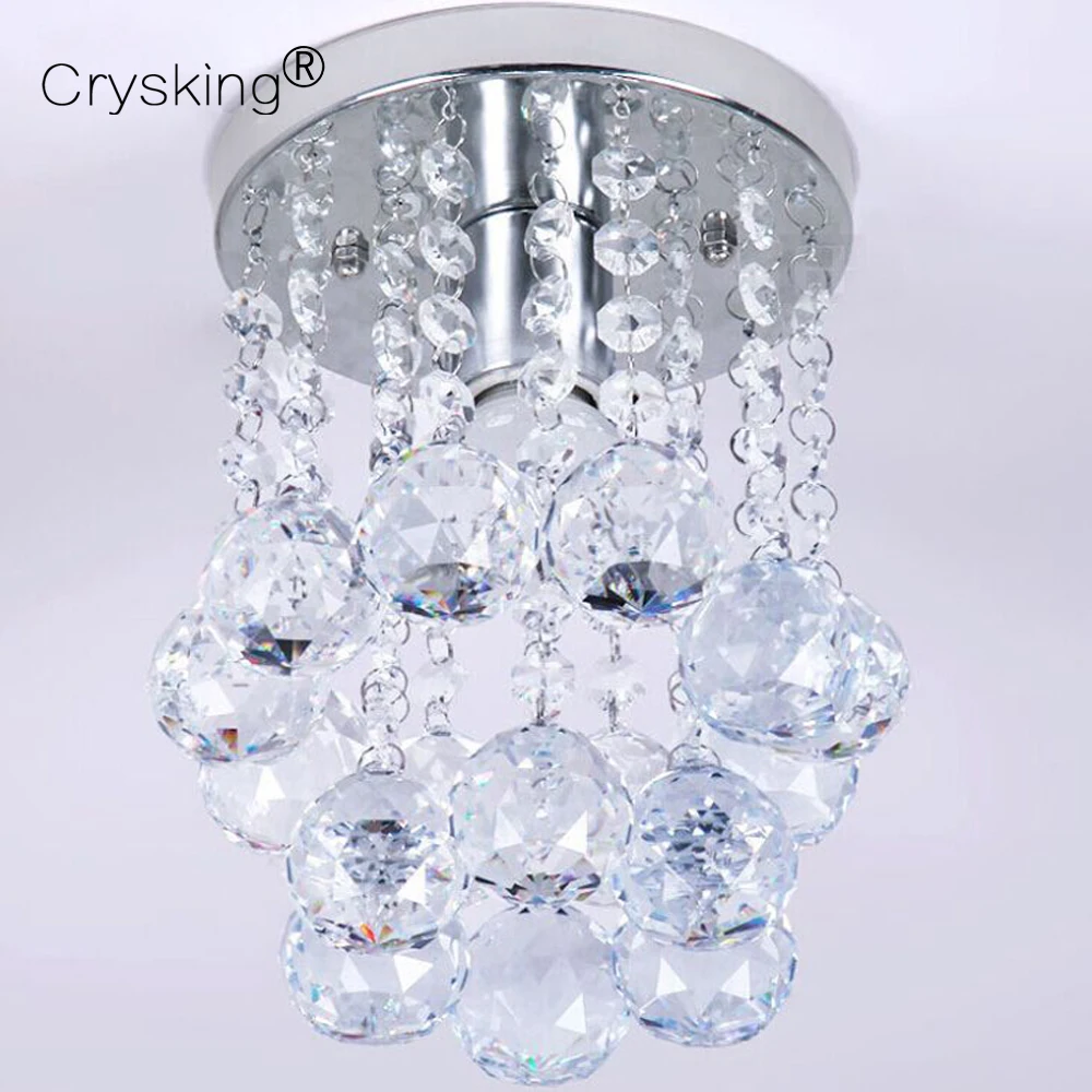 Современное освещение люстры Подвески блеск круглая люстра с кристаллами лампа