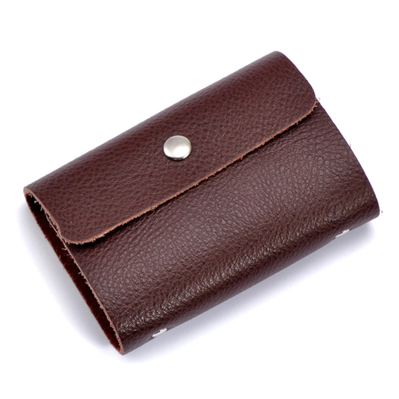 Новый модный унисекс чехол из натуральной воловьей кожи мужской держатель для