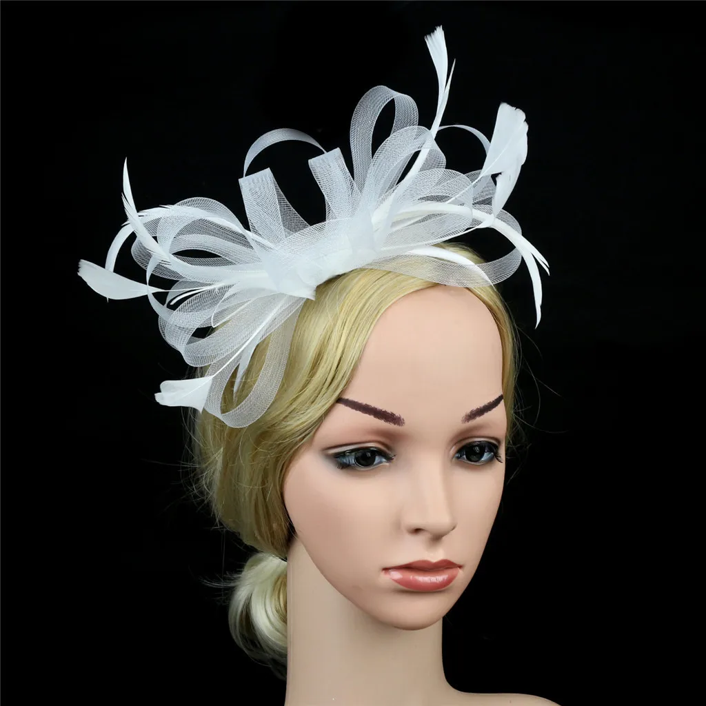 Вуалетки шляпа для женщин Чайная Вечеринка головная повязка модные аксессуары