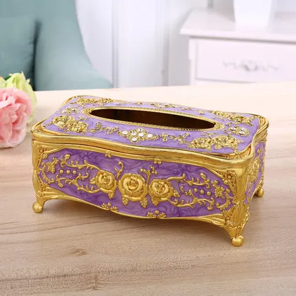 9 OUSSIRRO коробка для салфеток Европейский Стиль Домашний контейнер для салфеток полотенце держатель для салфеток чехол для офиса украшение дома - Цвет: 9