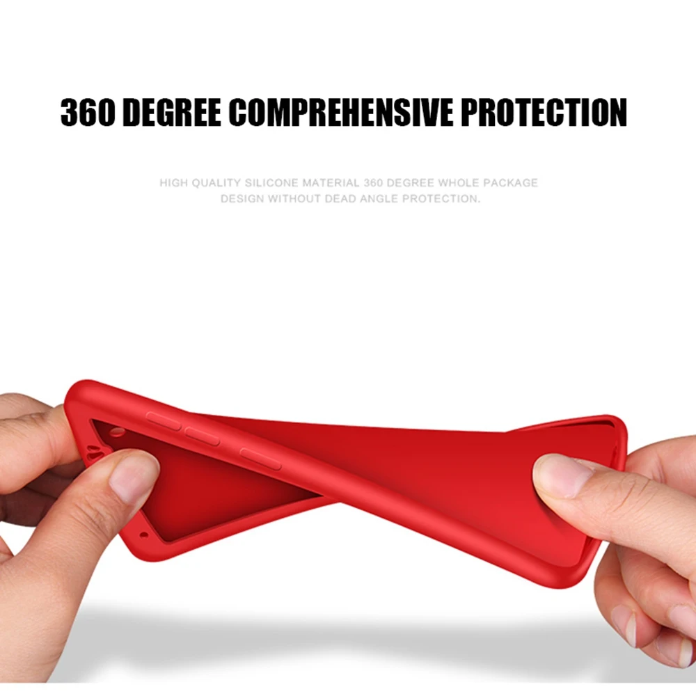 360 Full Silicone Case For Xiaomi Redmi Note 6 Pro 3 4 4X 5 Plus 6A 5A S2 Pocophone F1 Mi A2 Lite A1 5X 6X Mi8 8 SE Cover |