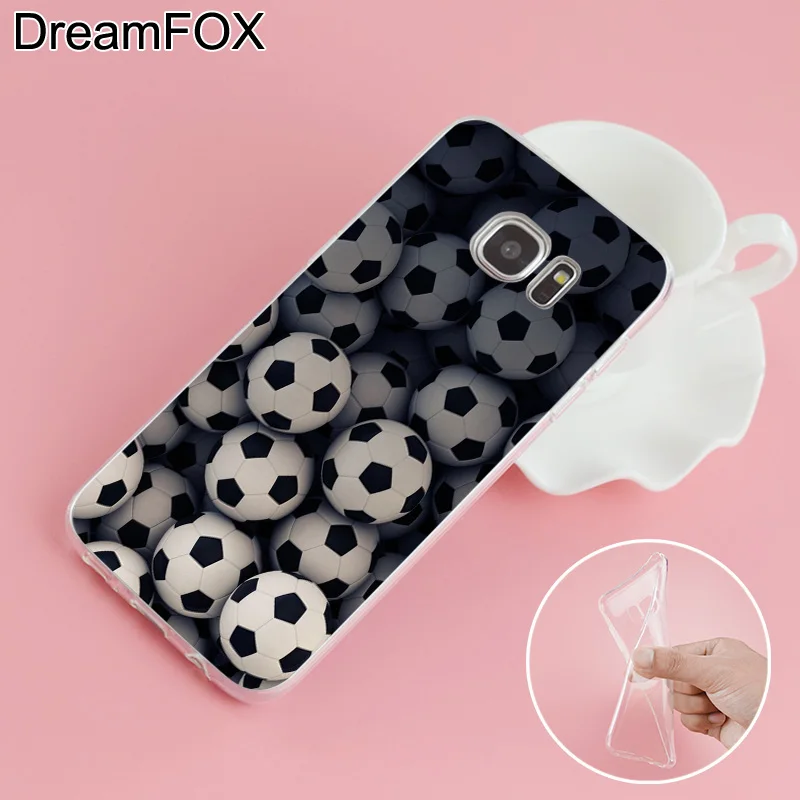 DREAMFOX L165 футбольный мяч Мягкий ТПУ силиконовый чехол для Samsung Galaxy S5 S6 S7 S8 S9 S10 5G S10E Lite