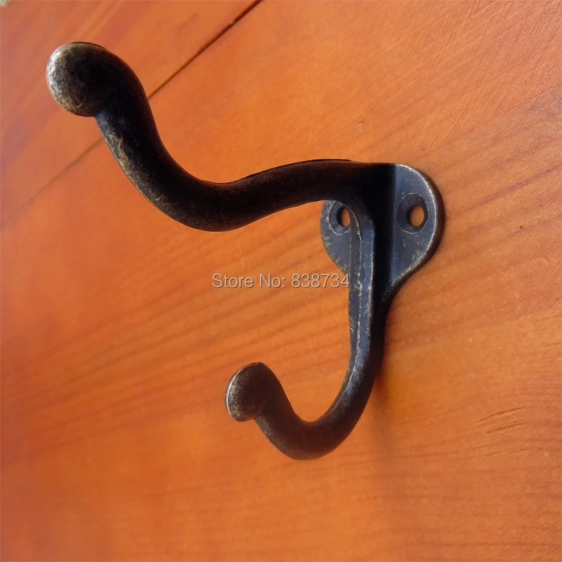 Крючки для одежды с двойным крюком 10 шт. 53*29*75 мм|clothes hook|metal coat hookscoat hooks |