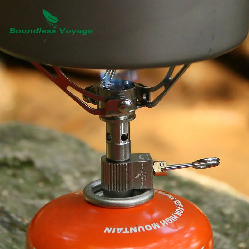

Boundless Voyage Outdoor Aluminium Alloy Mini Gas Stove Collapsible Cooking Pocket Furnace Camping Picnic Cookware Only 39g