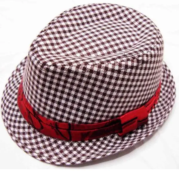 Цельная клетчатая фетровая шляпа для мальчиков 2019 | Аксессуары одежды