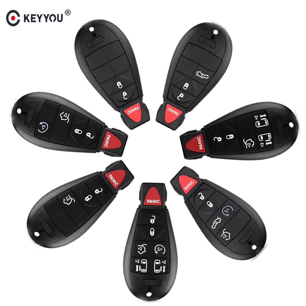 Чехол KEYYOU Smart Remote Fob для ключей Jeep Dodge Charger Magnum Challenger Chrysler 300 2008 - 2015 без ключа |