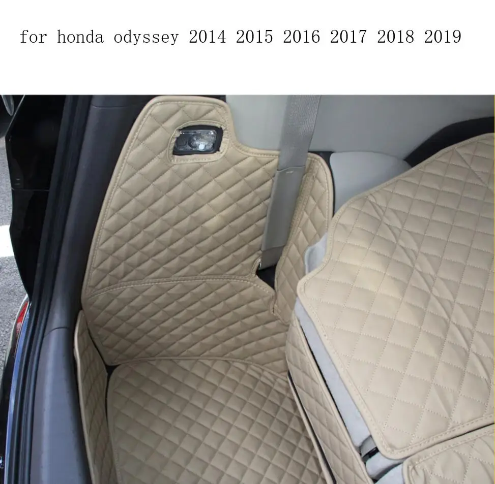 Волокна кожи багажник автомобиля коврик для honda odyssey 5d грузового грузовой коврик автомобильные аксессуары