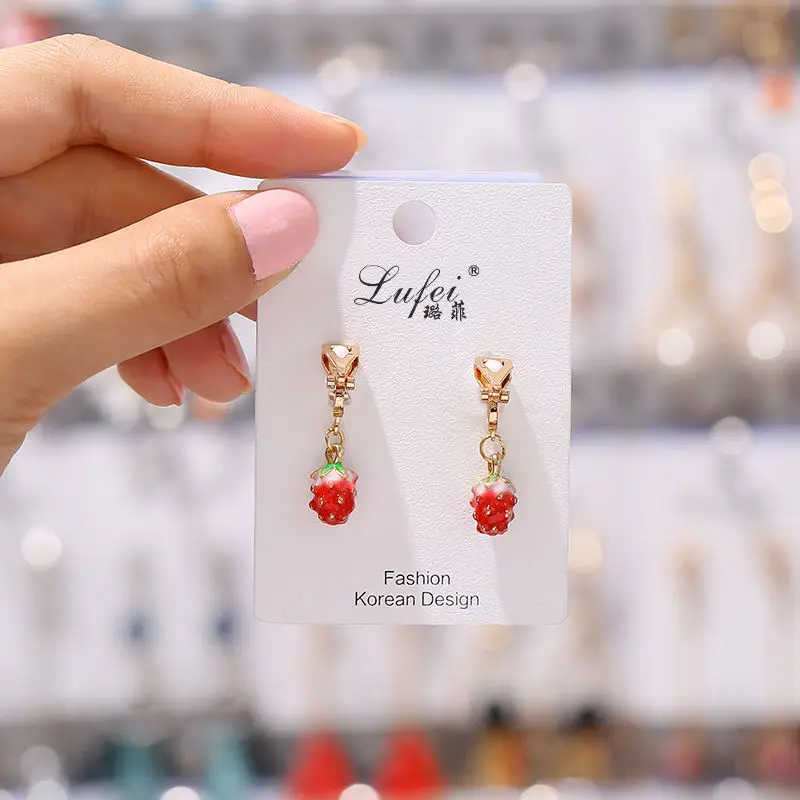 JIOFREE Новые корейские геометрические длинные Клипсы Серьги без пирсинга для женщин OL стиль сладкий подарок ювелирных изделий партии