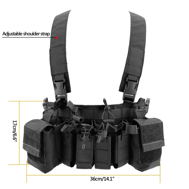 Тактический жилет Easy Chest Rig тактический боевой Recon с карманом для магазина