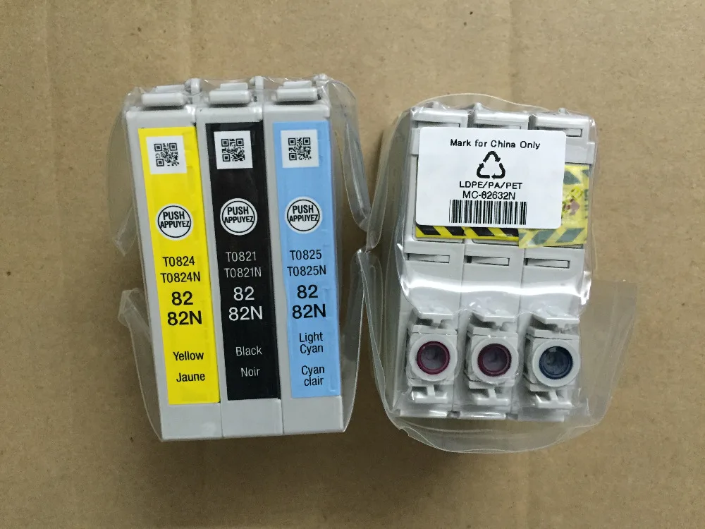 Оригинальные чернильные картриджи 82N для картриджа Epson R270/R290/R295/R390 картридж