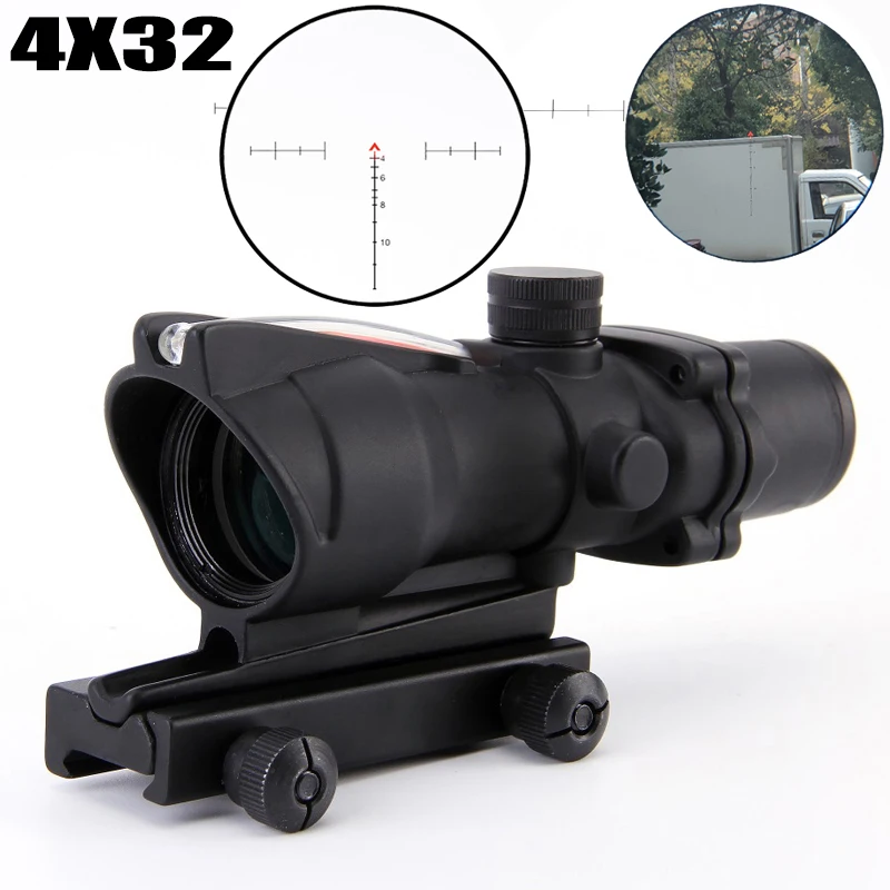 Тактические оптические прицелы ACOG 4x32 оптический прицел с рельсовым креплением 11