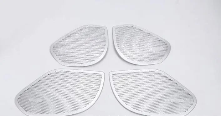 Декоративная накладка на динамик двери автомобиля For Jaguar F-Pace f pace 2016 из хромированного аксессуара из алюминиевого сплава 4 шт./набор.