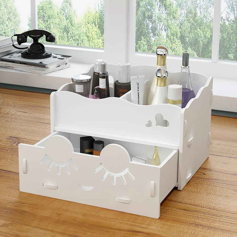 Billig Kommode Kosmetische Aufbewahrungsbox Handy Ladekabel Kunststoff Lagerung Regal Büro Klassische Halter Desktop Lagerregal