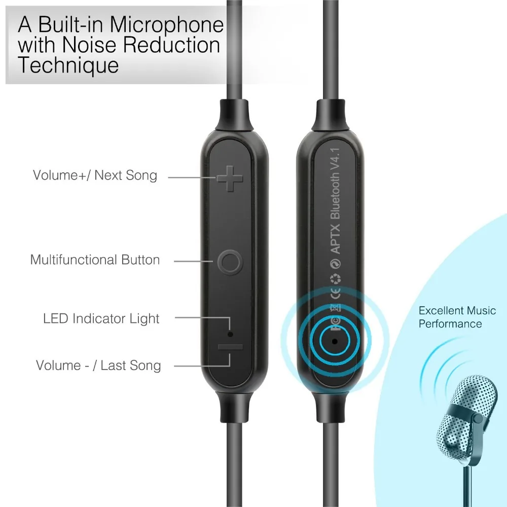 2017 QCY QY12 магнитный переключатель беспроводные Bluetooth наушники спортивные Auriculares