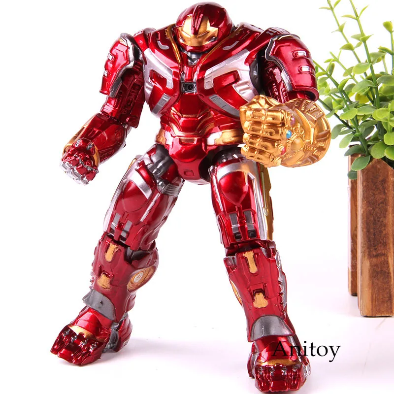 Marvel Hulkbuster Мстители эндгейм фигурка халкбастер Mark44 со светодиодный светильник ПВХ фигурка Коллекционная модель игрушки