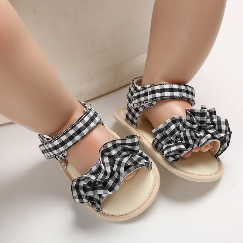 Детская обувь Сандалии для маленьких девочек с открытым носком Дышащая