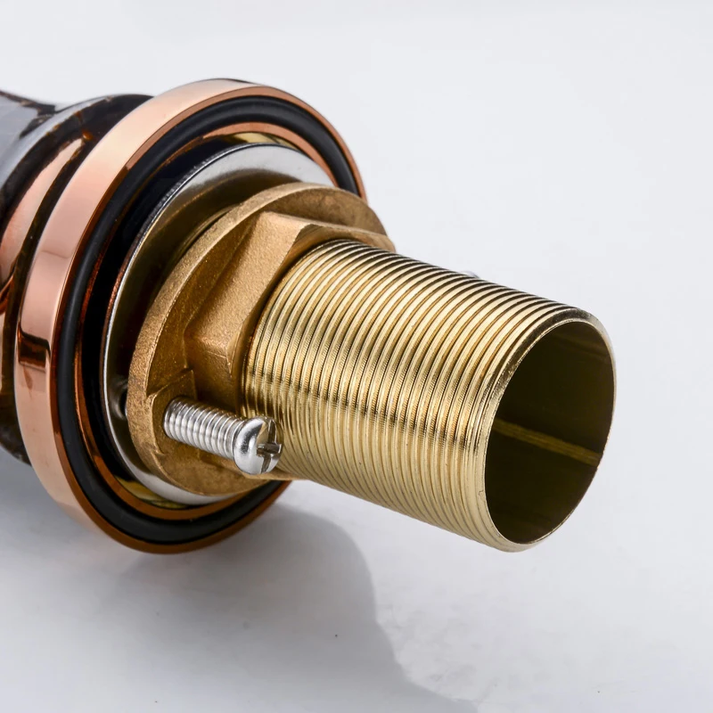 Роскошные нефритовые смесители для раковины розового золота в ванную комнату