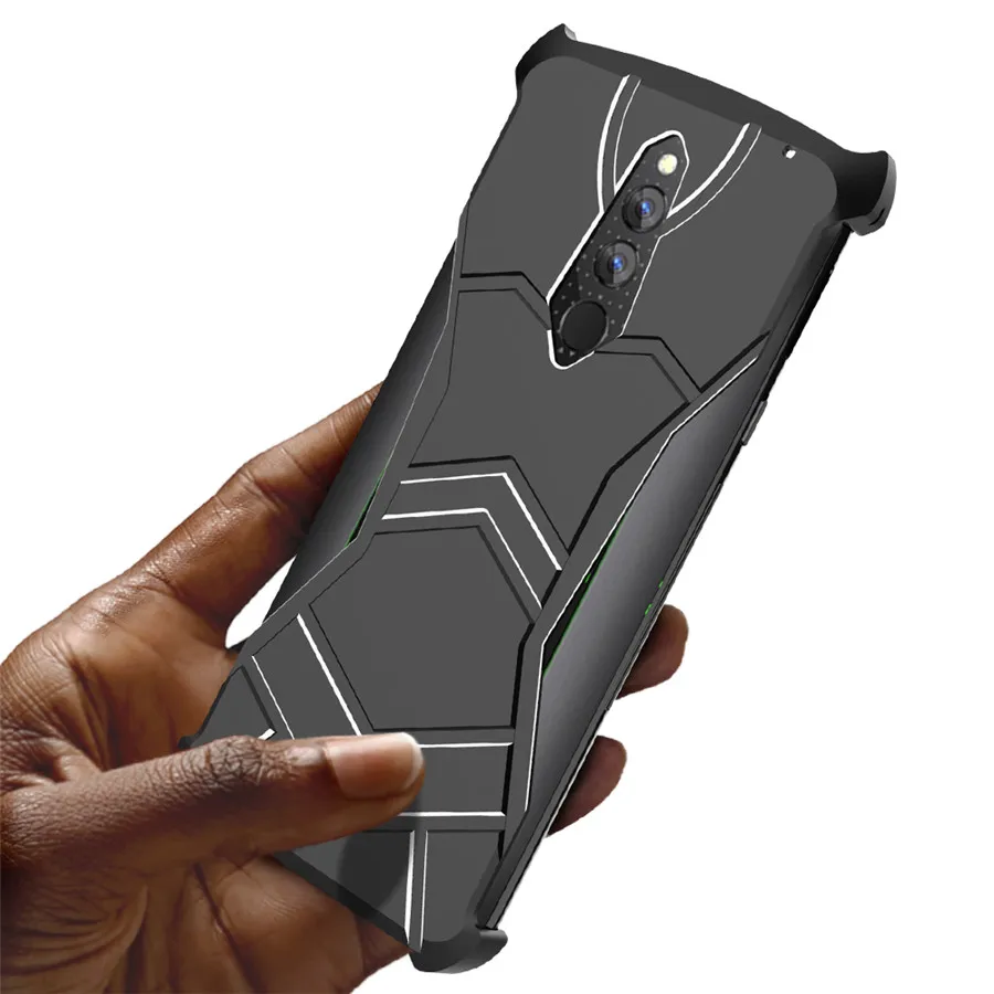 Для Xiaomi Черная Акула Helo чехол R-JUST пантера магнитный Алюминий Металл для Xiaomi Blackshark Helo Чехол ударопрочный чехол