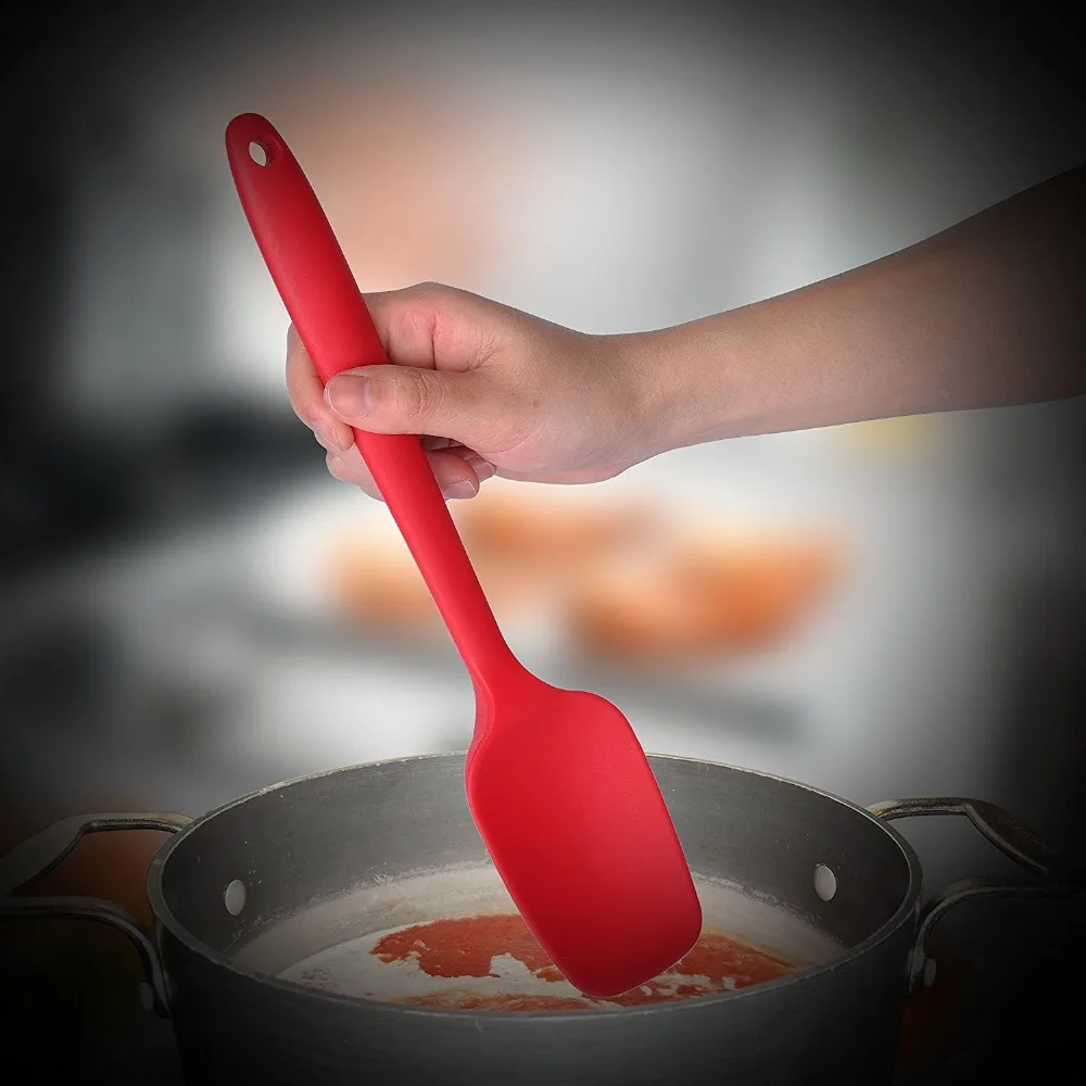 Силиконовый шпатель 3 шт термостойкий антипригарный гибкий резиновый для