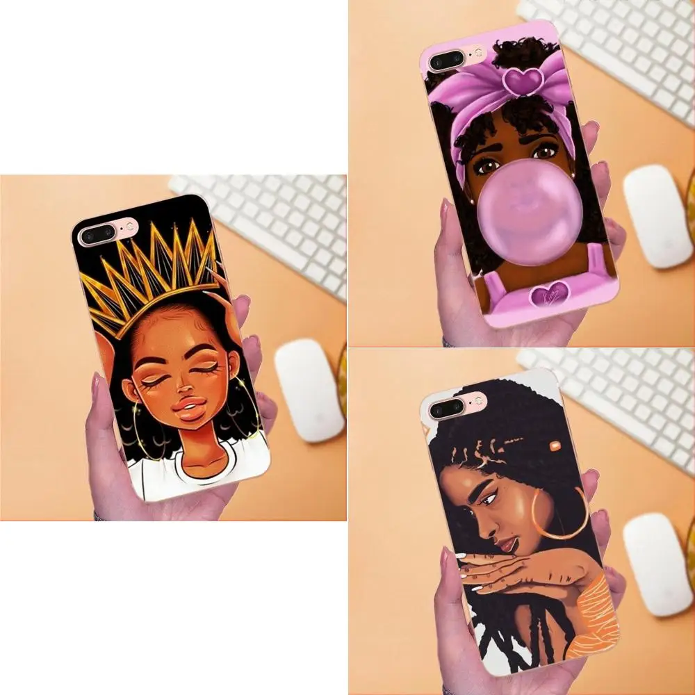 Для Xiaomi Redmi Note 2 3S 4 4A 4X 5 5A 6 6A Pro Plus мягкий модный мобильный телефон Melanin Poppin Aba Queen Black