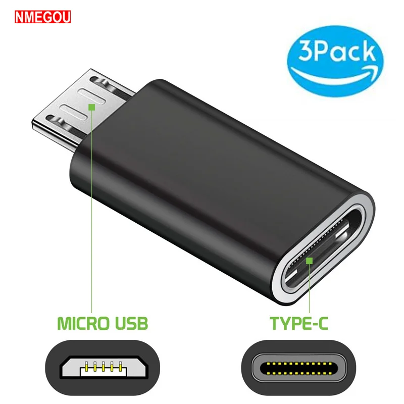 3 шт Type C и Micro USB Android телефонный зарядный кабель конвертер для Samsung Xiaomi Huawei Usbc Microusb