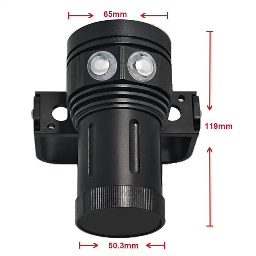 Светодиодный светильник для дайвинга 6 CREE XHP70/90 светодиодный светильник для фото и видео 100 лм подводный м водонепроницаемый тактический фонарь