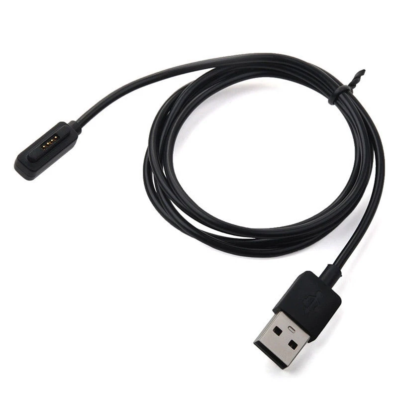 1 м черный Портативный USB зарядный кабель для ASUS ZenWatch 2 WI501Q WI502Q Смарт часы