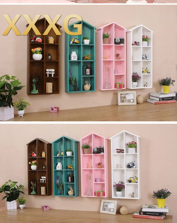 XXXG/Американский винтажный магазин кафе решетчатый шкаф подвесное настенное