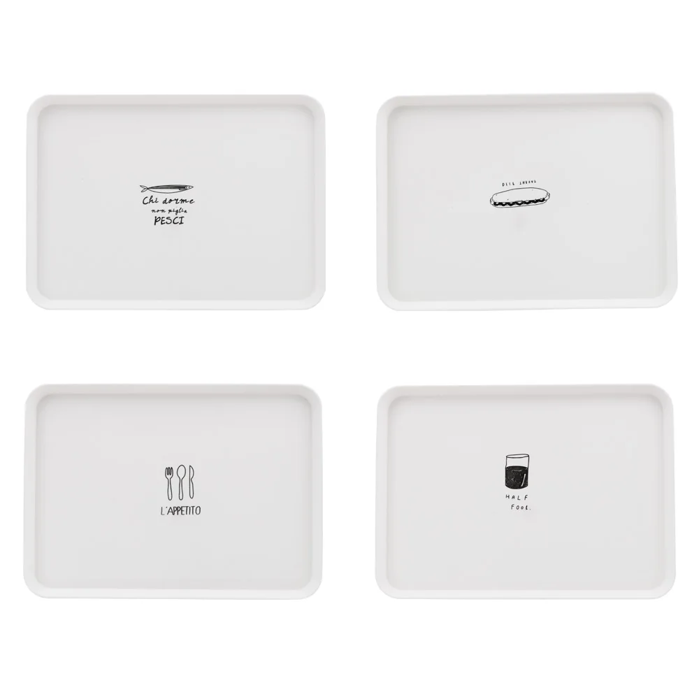 HOOMIN поднос для сервировки еды блюдо для хранения еды Органайзер тарелка для чая, завтрака, хлеба, десерта, аксессуары для столовой тарелка для закусок
