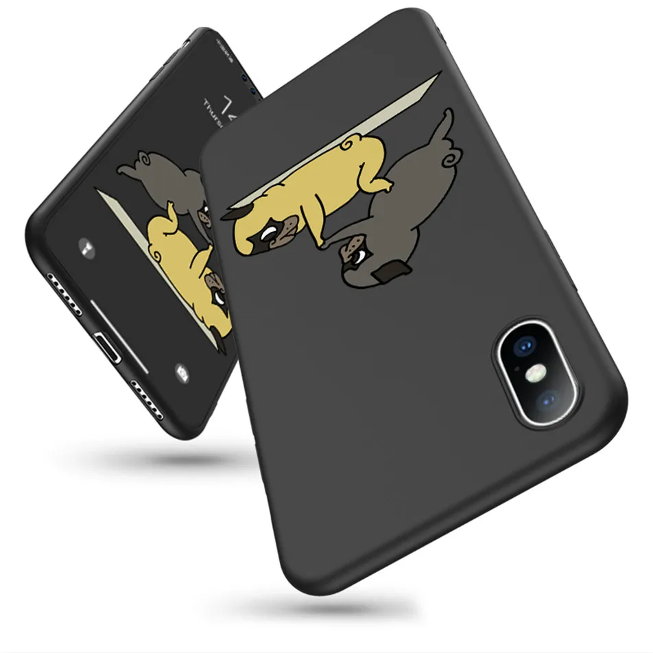 USLION мультяшный чехол для телефона для iPhone X Xs Max XR 11 Pro Max Забавный чехол с рисунком собаки для йоги для iPhone 8 7 6 6 s Plus Мягкий чехол из ТПУ