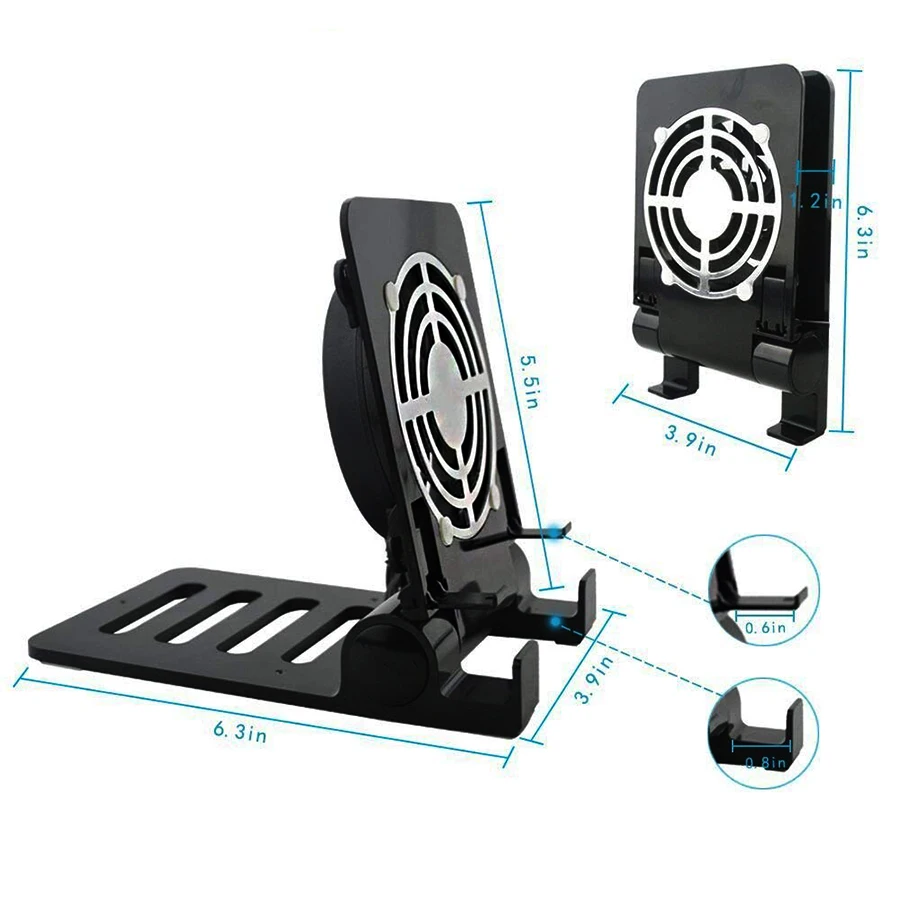 Внешний кулер Nintendo Switch с регулируемым углом USB вентилятор охлаждения игровая