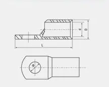 Медные кабельные наконечники SC35 100 шт. соединительные луженые проводов |