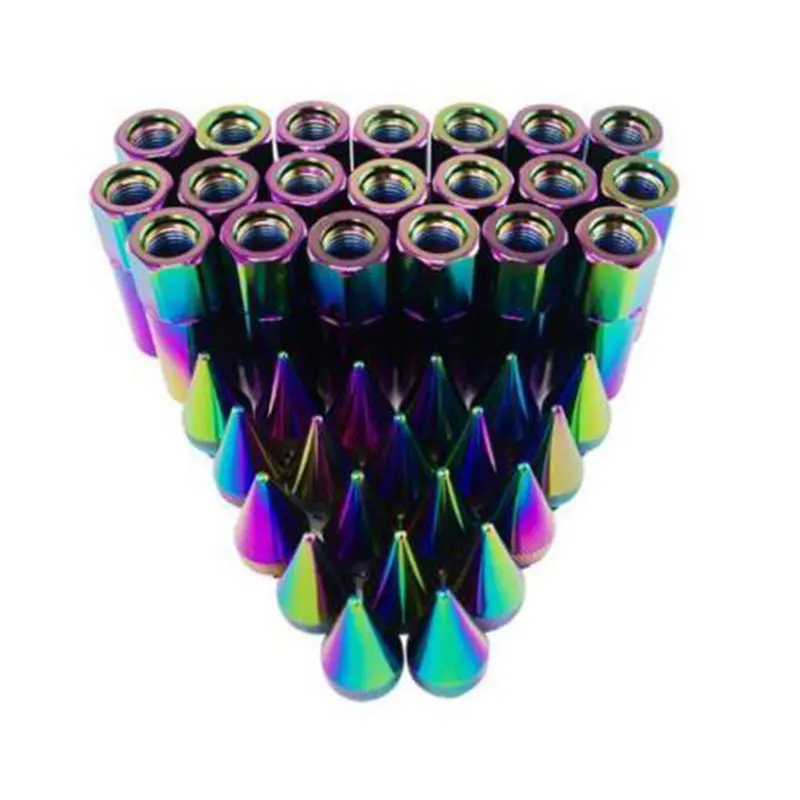 Neo chrome 20 шт. 60 мм 12X1.25 алюминиевый Расширенный тюнер колеса обода гайки |