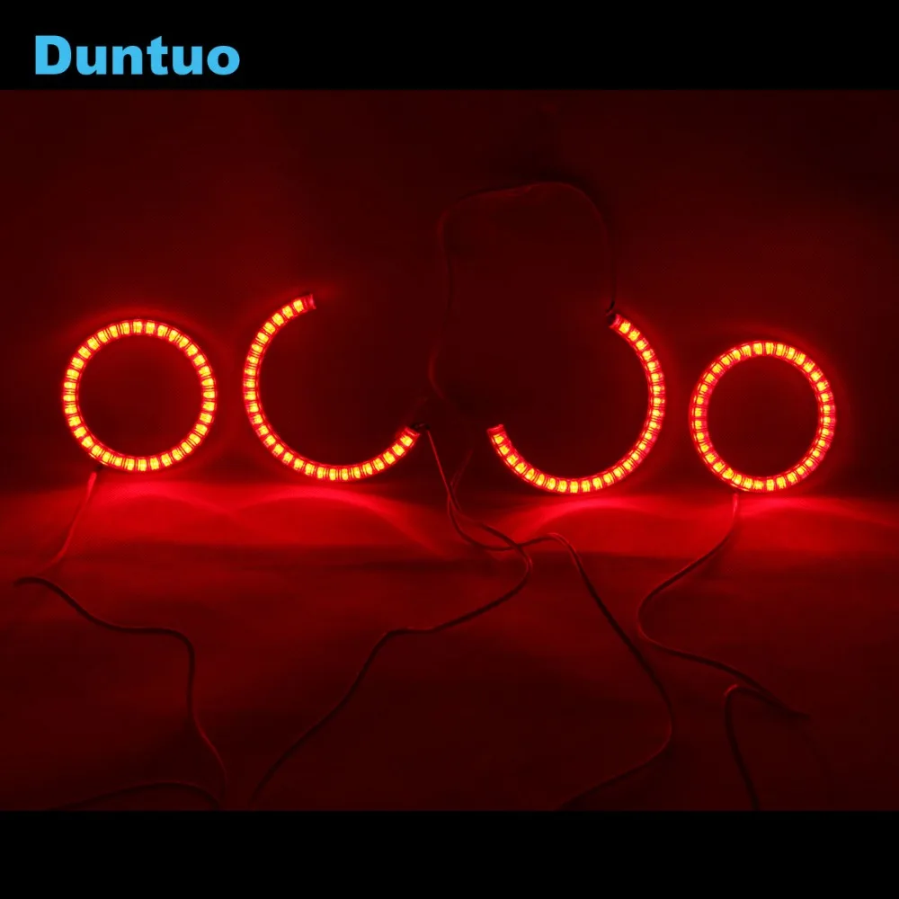 Автомобильная фара RGB Angel Eyes кольцевая Bluetooth беспроводная RF ИК контроллер DRL для