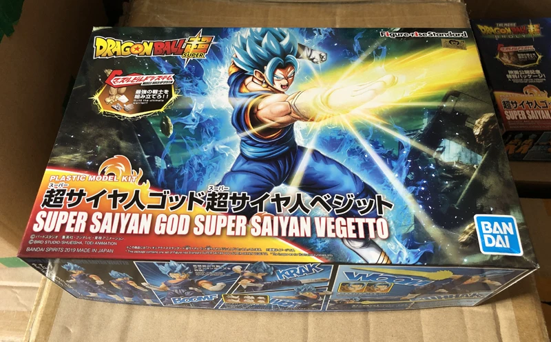 Подлинная BANDAI фигура-подъем стандартная сборка Dragon Ball Супер Saiyan Бог SS Vegito Vegetto пластиковая модель Фигурка