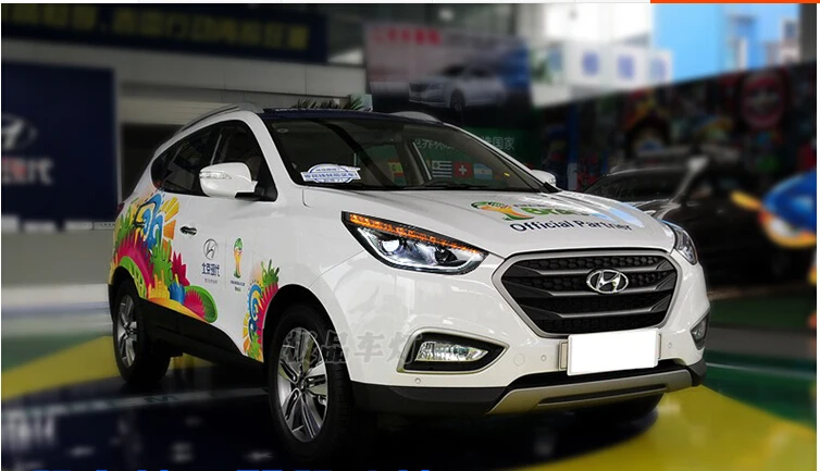 Авто Clud 2010-2013 для Hyundai ix35 головной светильник s автомобильный Стайлинг H7 ксенон HID
