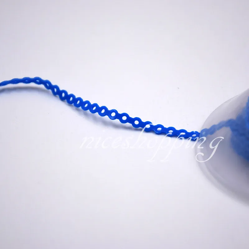 

OSLDent 1Roll Dental Orthodontic Elastic Ultra Power Chain Rubber Band Long/Short/Closed 44 Colors Choose