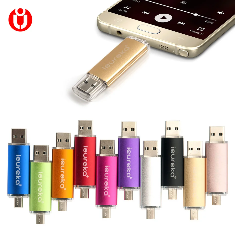 OTG флеш накопитель 64 ГБ USB накопители для смартфона мобильного телефона планшета