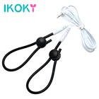 Кольца для пениса IKOKY удлинитель для мастурбации Электрический короткошерстный эротические секс-игрушки для мужчин медицинские тематические игрушки кольца на член Кольца для пениса