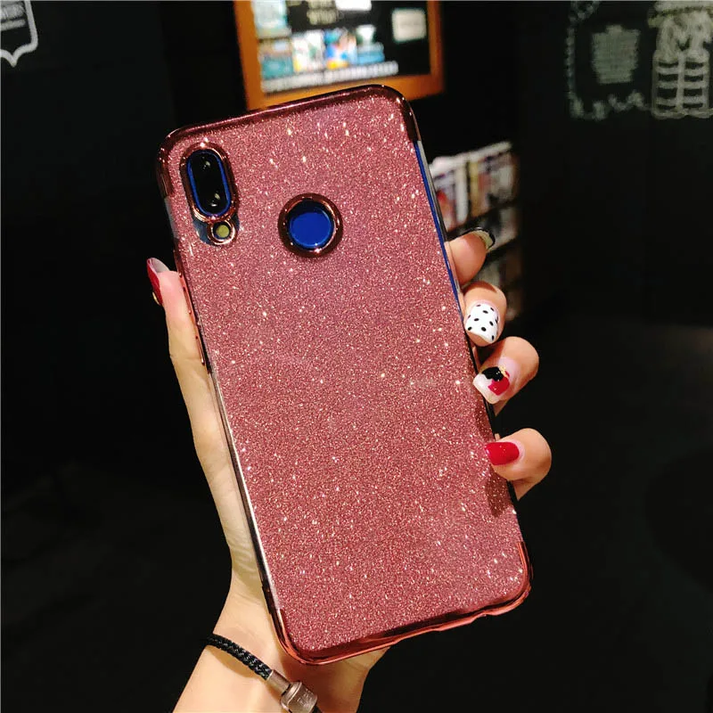 Блестящие чехлы для телефонов из ТПУ Huawei P20 Lite P10 P9 P8 Mate 10 Nova 2 3 Honor 9 7X 8X Y6 Prime Y9 2018