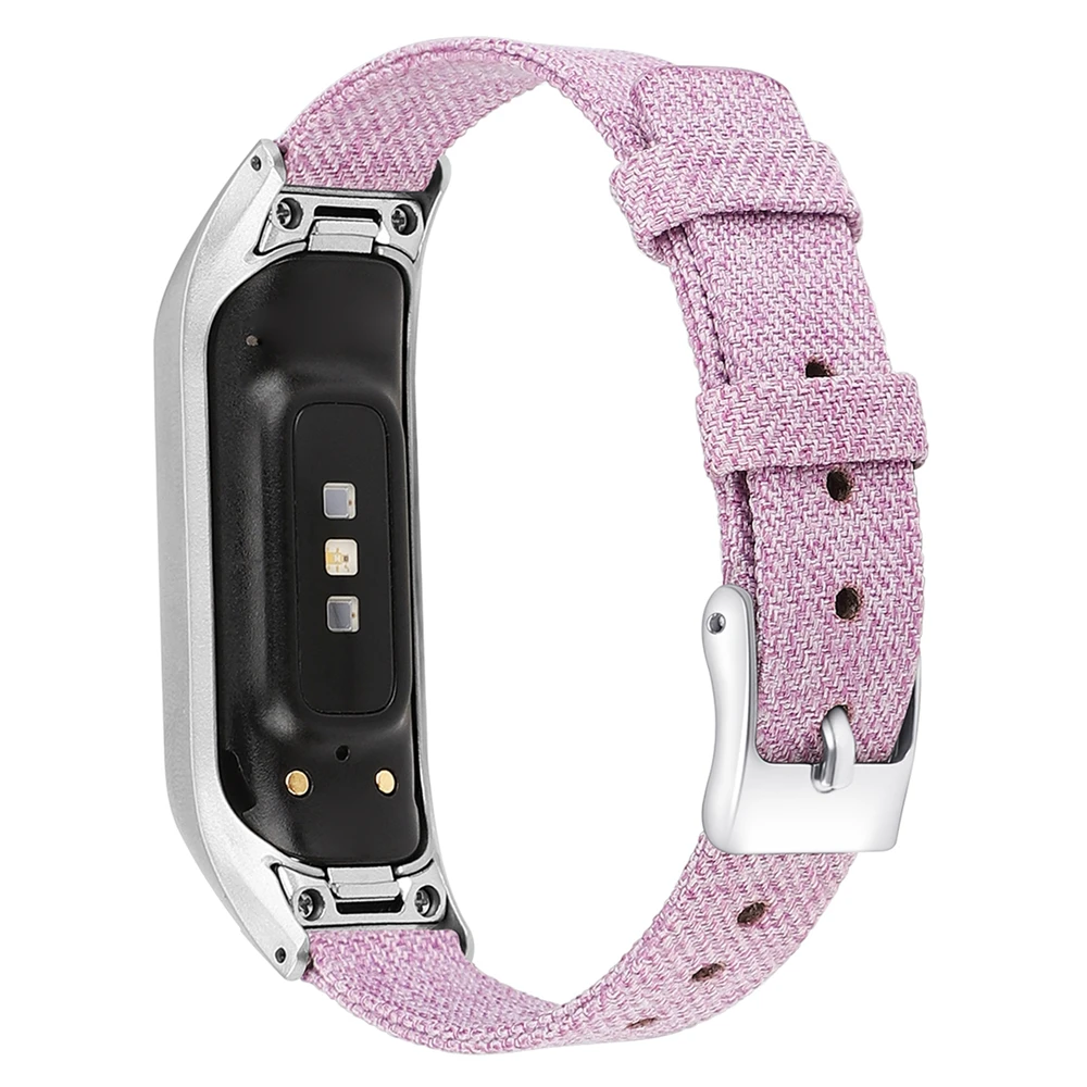 Сменный Браслет ремешок для samsung Galaxy Fit-e смарт-браслет холщовый ремешок для часов браслет из нержавеющей стали с пряжкой спортивные ремешки