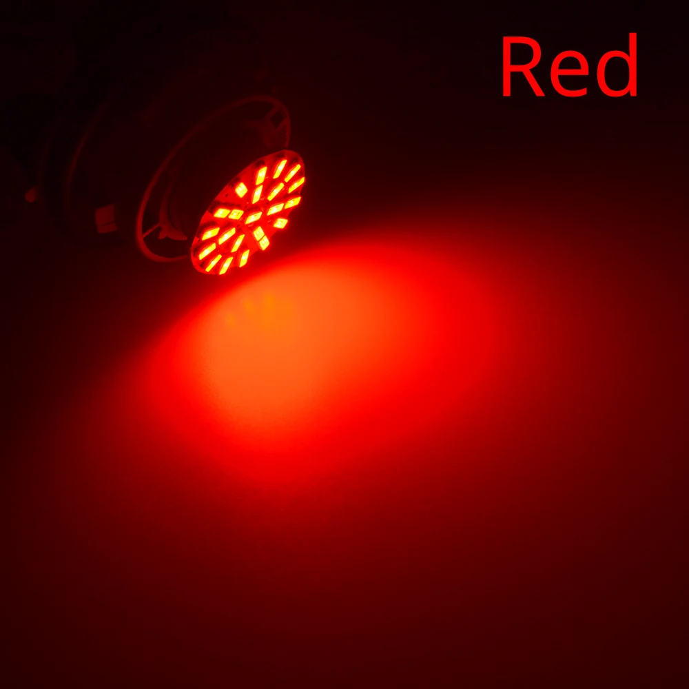 P21W Белый 1157 BAY15D 1156 BA15S 3014 22SMD Автомобильный светодиодный светильник поворота тормоза, автомобильная Передняя парковочная лампа, резервная клиновидная лампа, задний фонарь, DC 12V