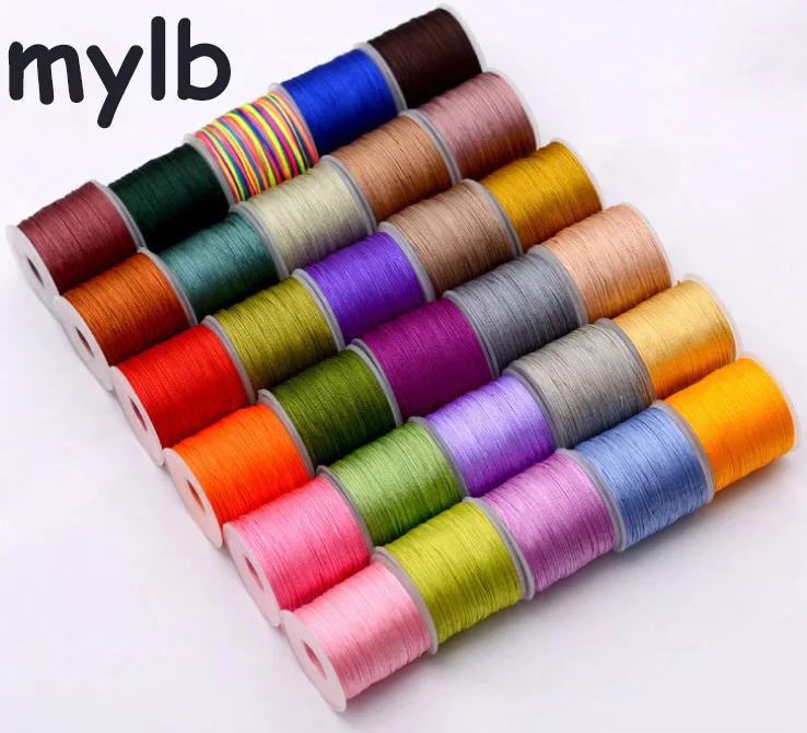 Mylb полиэстер микрофибра вощеная нить 0 8 мм DIY веревка шнур кожаное шитье ручная