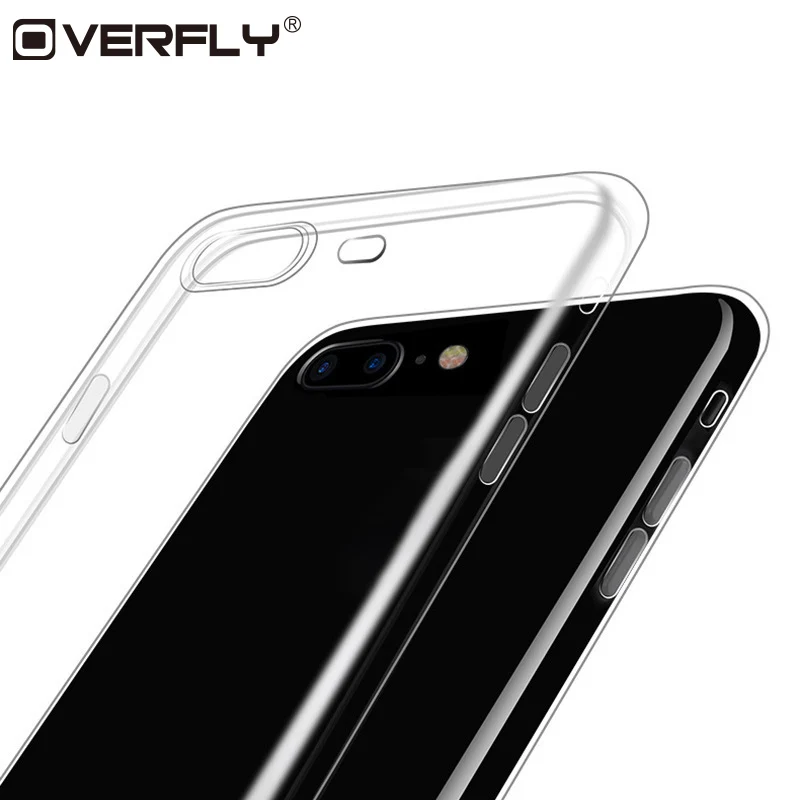 Overfly чехол для телефона iPhone X XR XS мягкий прозрачный s 6 6s 7 8 Plus Ультратонкий Мягкий