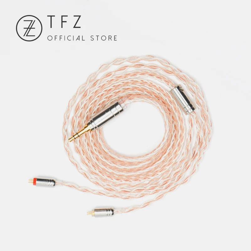 

TFZ/ Earphone upgrade wire,TC3.5/4.4mm interface 0.78mm pin universal silver plated single crystal copper, silver foil wire