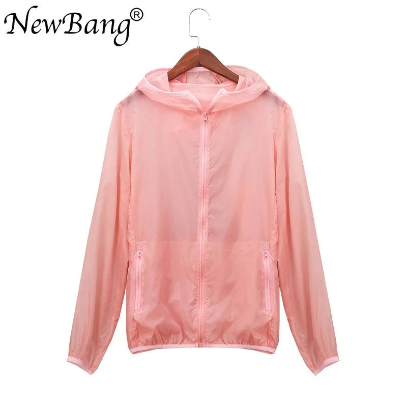 NewBang модная 6XL 7XL Летняя женская ветровка Повседневная куртка с длинным рукавом