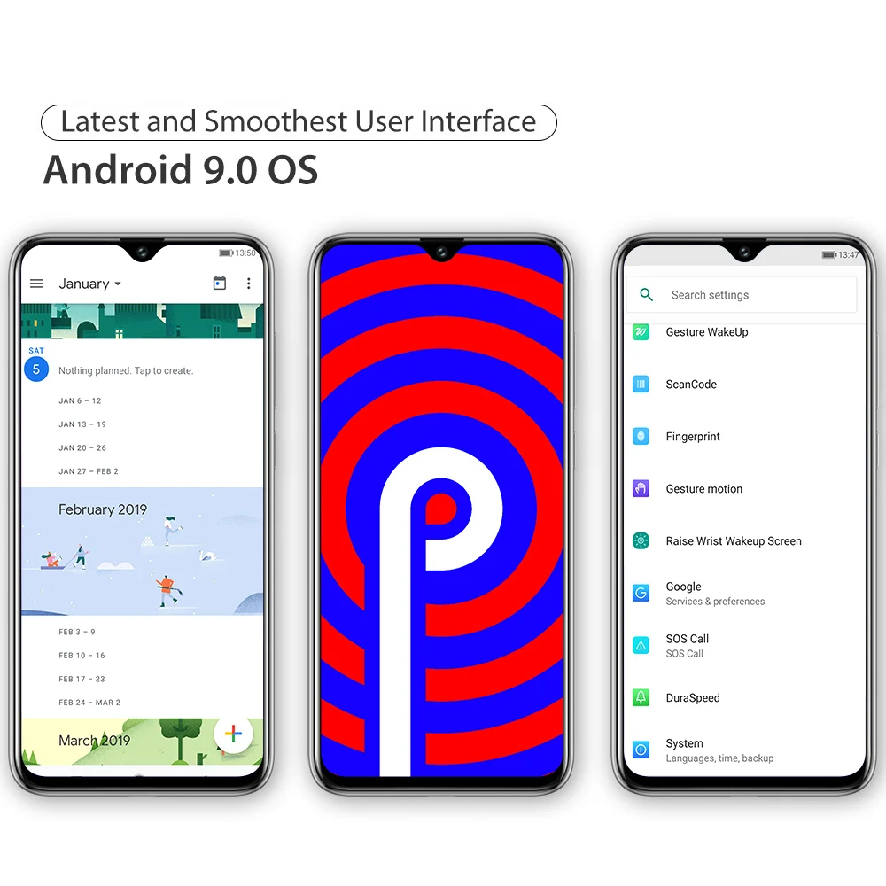 Ulefone power 6 6,3 дюймов FHD+ 4 Гб ОЗУ 64 Гб ПЗУ 16 Мп+ 16 Мп Android 9,0 Восьмиядерный 6350 мАч NFC разблокировка лица 4G смартфон